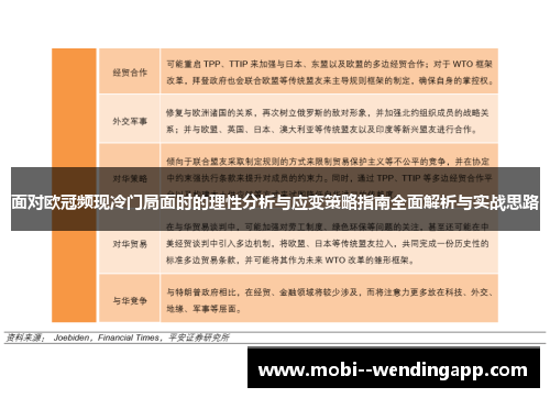 面对欧冠频现冷门局面时的理性分析与应变策略指南全面解析与实战思路 面对欧冠频现冷门局面时的理性分析与应变策略指南全面解析与实战思路